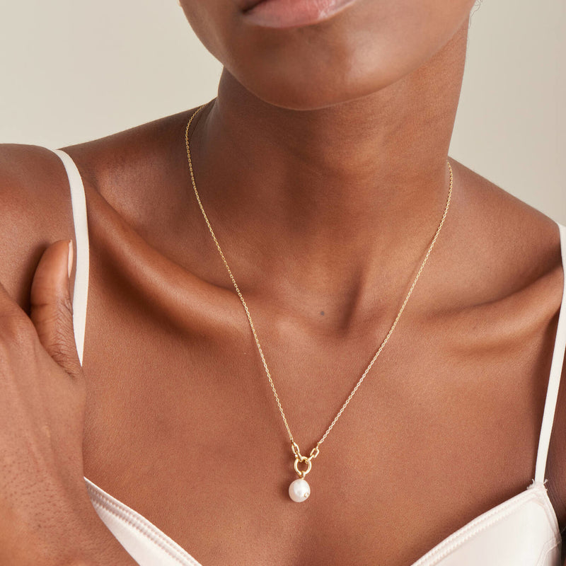 Ania Haie Pearl Power Gold Necklace AH-N043-03G-zoom-