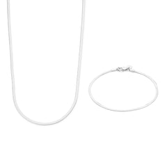 Parte Di Me Sorprendimi 925 Sterling Silver Necklace and Bracelet Giftset PDM90075