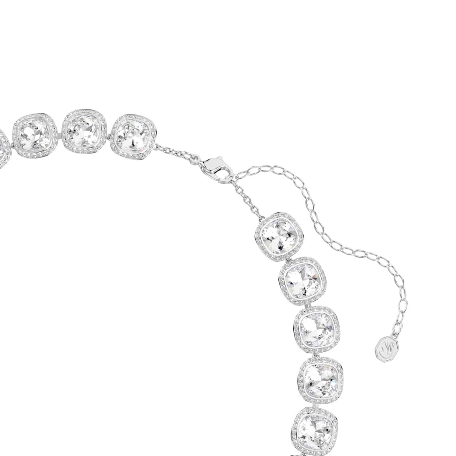 Swarovski Una Angelic Cushion Silver-Tone Necklace 5751326
