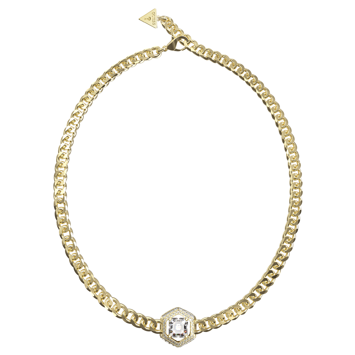 Guess Lioness Queen Gold-coloured Necklace JUBN06185JWYGT-U