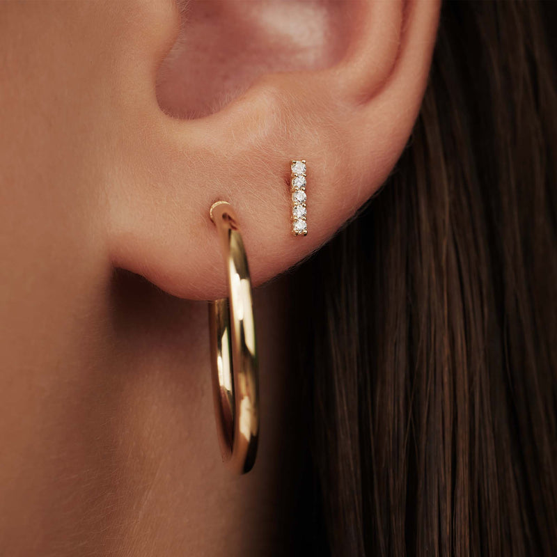 Isabel Bernard 14 Carat Golden Rivoli Esmée Earstuds IB360194-zoom-