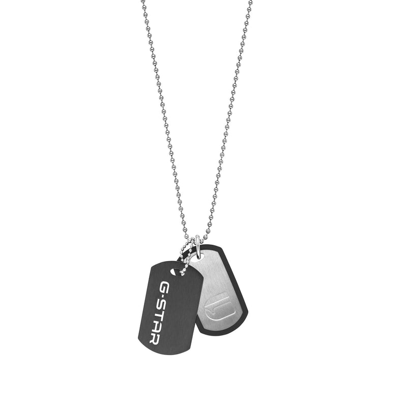 G-STAR D-Tag Silver-Tone Box Chain Necklace GSJ.102.02-zoom-