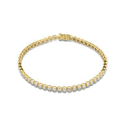 Isabel Bernard De la Paix Alfie 14 Carat Golden Tennis Bracelet | diamond 0.36 ct | IBD320007