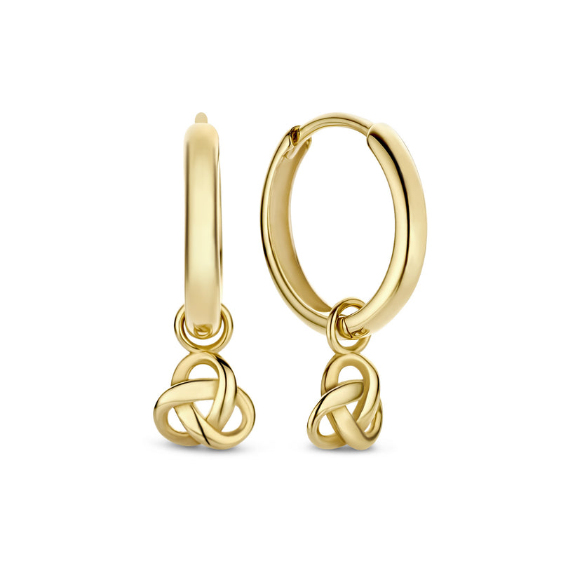 Isabel Bernard Rivoli Méline 14 Carat Golden Hoop Earrings IB360222-zoom-