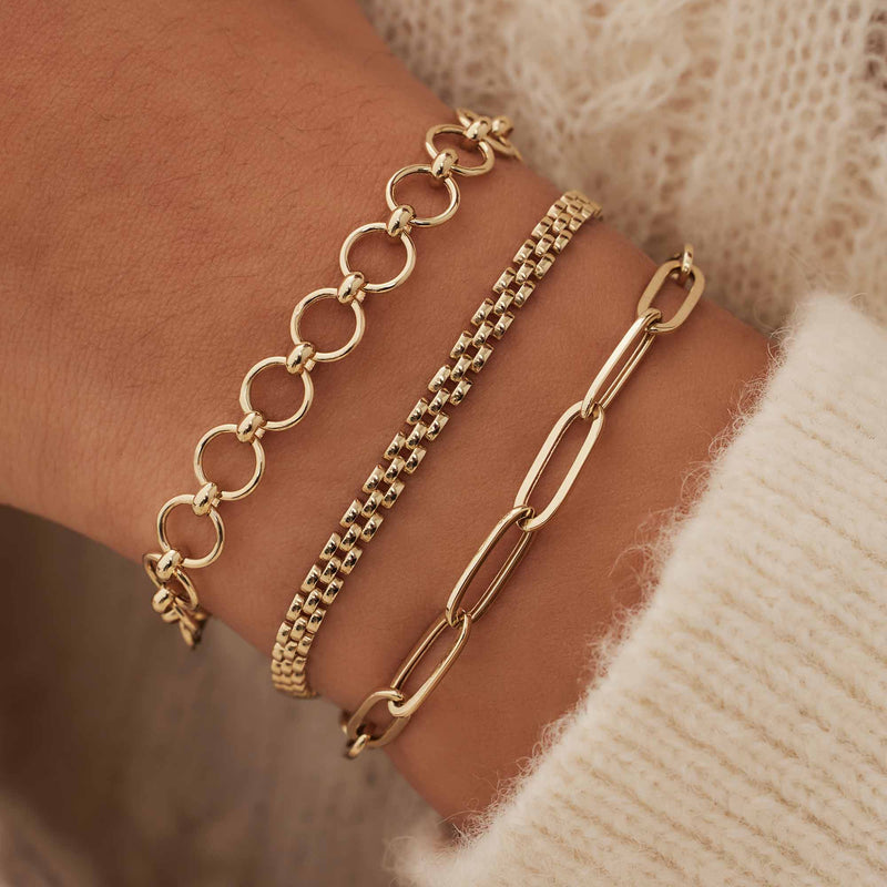 Isabel Bernard Belleville Axelle 14 Carat Golden Chain bracelet IB320136-zoom-