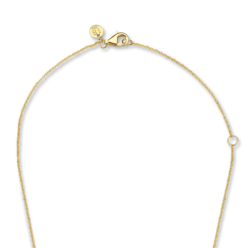 Isabel Bernard Belleville Luna 14 Carat Golden Necklace IB340024 (Length: 40.00-45.00 cm)-zoom-