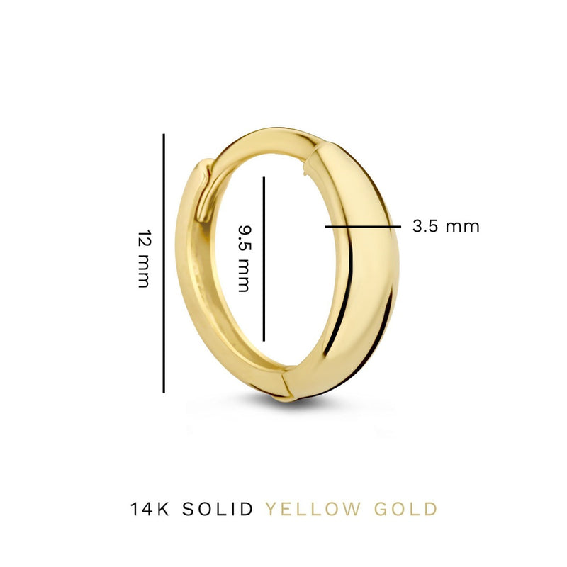 Isabel Bernard Rivoli Morgane 14 Carat Golden Hoop Earrings IB360247-zoom-