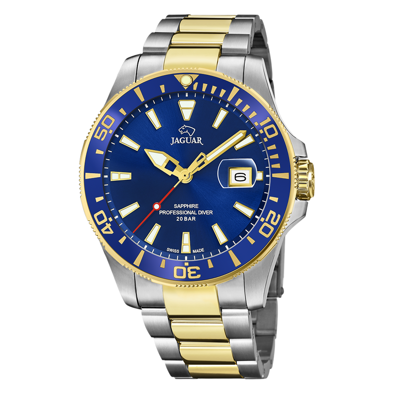 Jaguar Executive Gold Watch J863-C-zoom-
