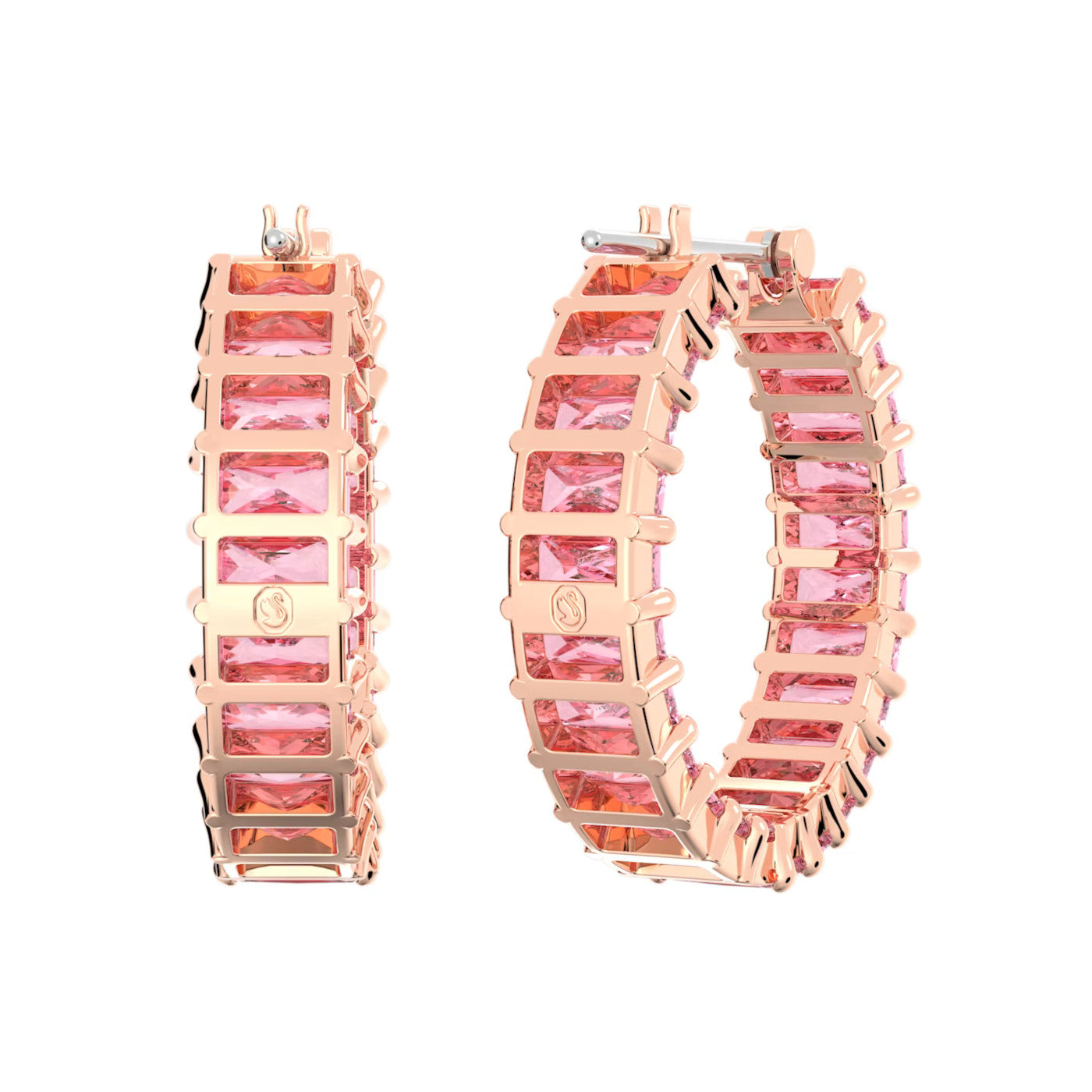 Swarovski Matrix Rose gold Metal Earrings 5657726