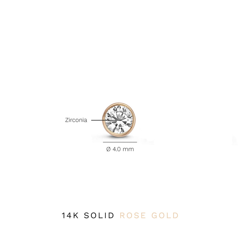 Isabel Bernard La Concorde Juliette 14 Carat Rosegolden Ear Studs IB360209-zoom-