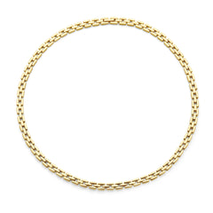 Parte Di Me Bibbiena Poppi Dante 925 Sterling Silver Gold Plated Link Necklace PDM34090
