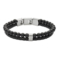 Fossil Zwarte Vintage Casual Armband JF02763040 (Lengte: 18.00 - 19.50 cm)