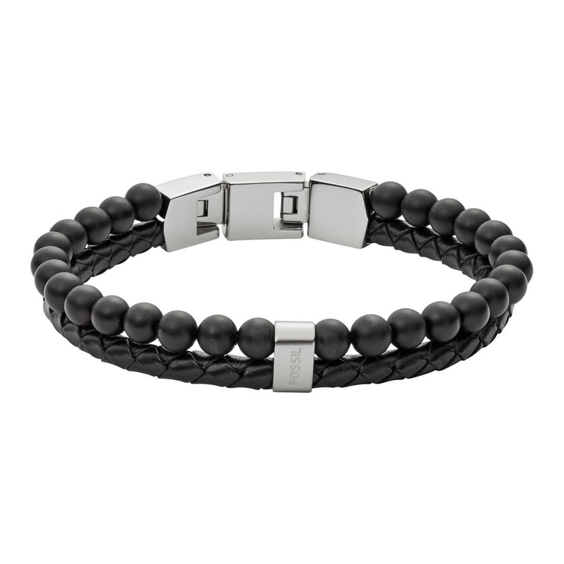 Fossil Zwarte Vintage Casual Armband JF02763040 (Lengte: 18.00 - 19.50 cm)-zoom-