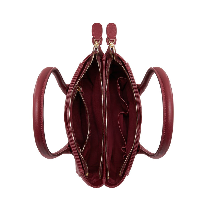 Isabel Bernard Honoré Cloe Midi Bordeaux Calfskin Leather Handbag IB25082-052-zoom-