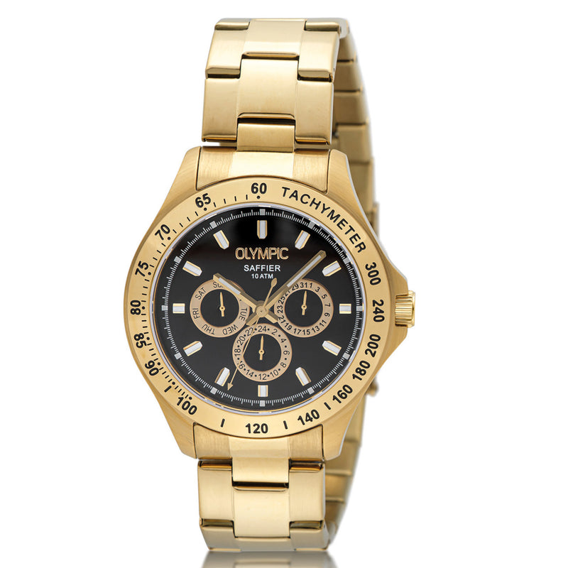 Olympic Jeffrey Gold Watch OL89HDD001-zoom-