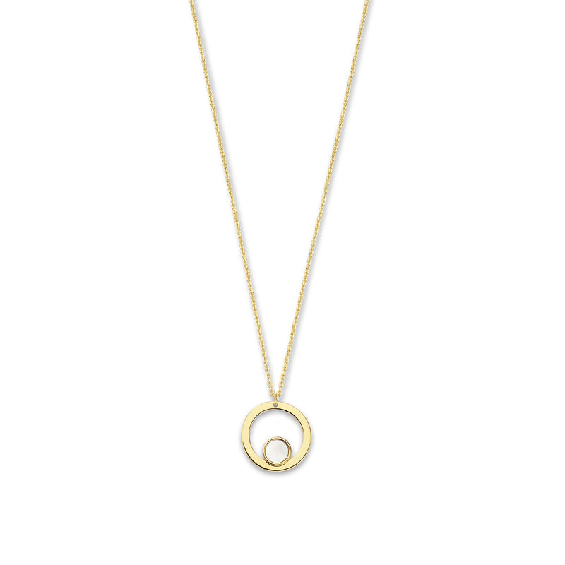 Isabel Bernard Belleville Nova 14 Carat Golden Necklace IB340029 (Length: 40.00-45.00 cm)-zoom-
