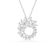 Swarovski Mesmera Glam Silver-Tone Necklace with Circle Pendant 5759837