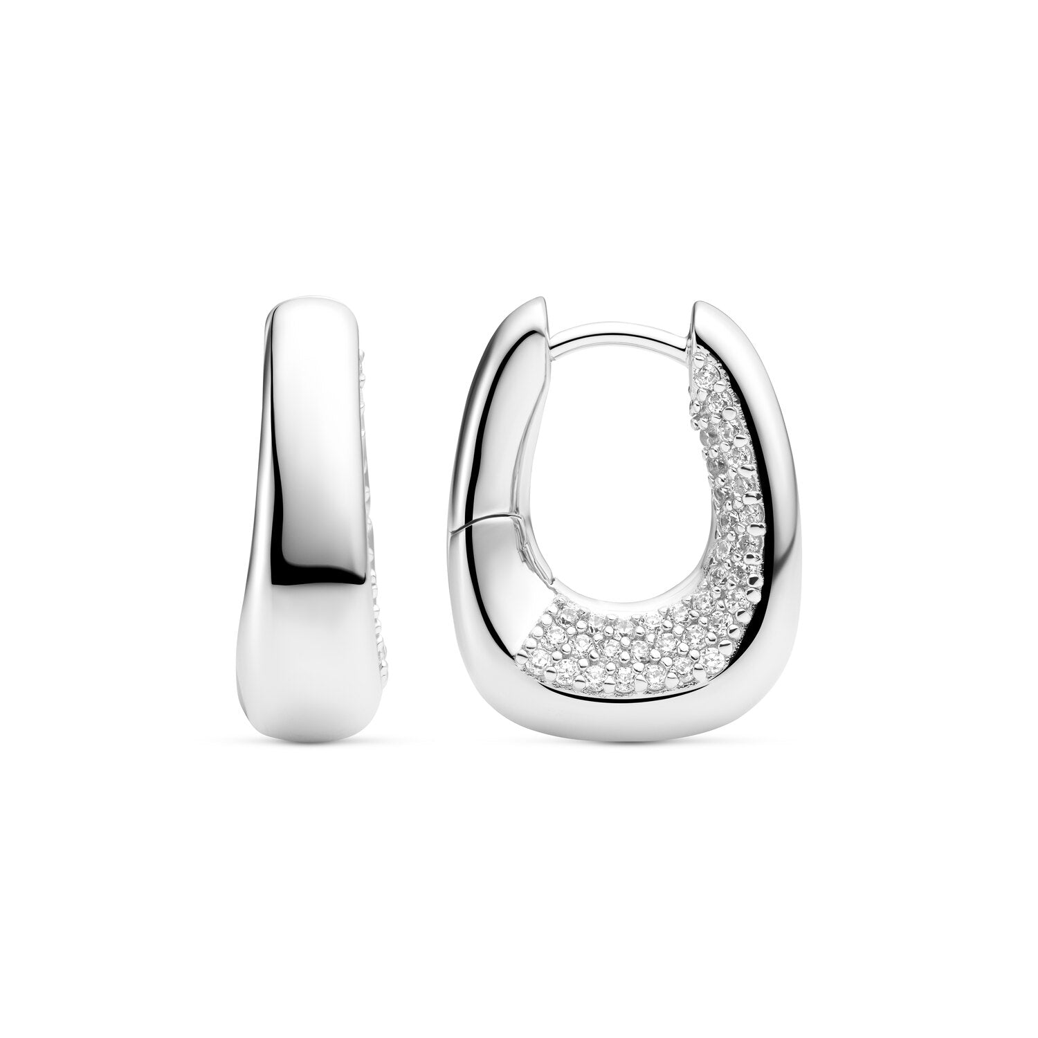 Sif Jakobs 925 Sterling Silver Borsa Piccolo Earrings SJ-E2620-CZ