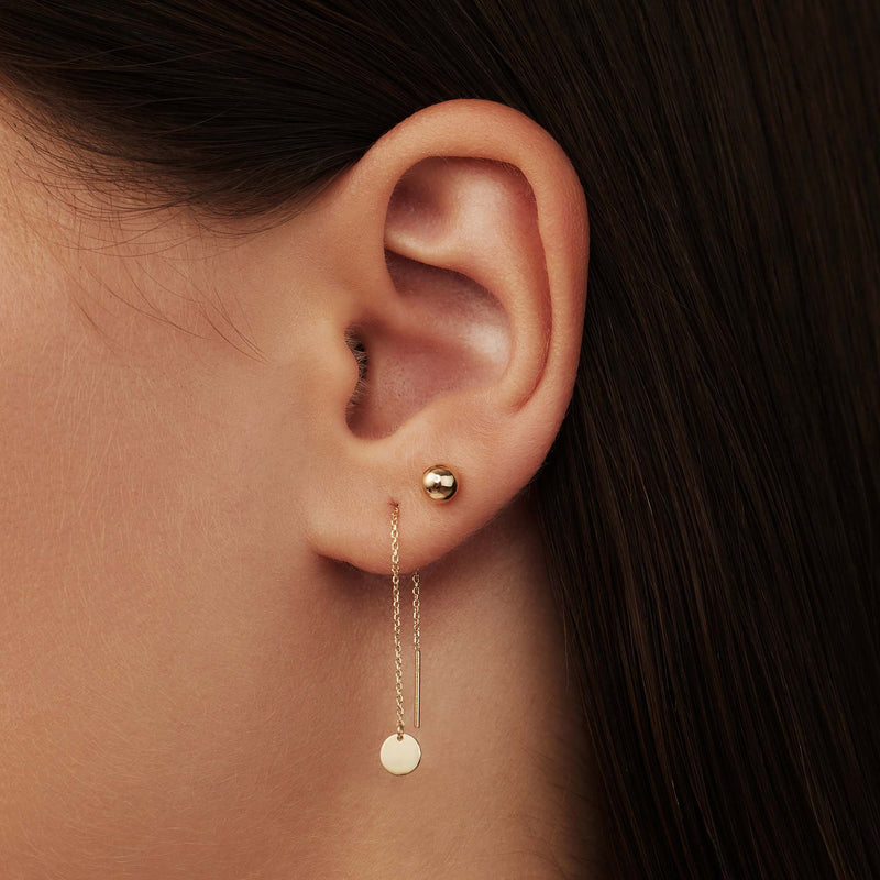 Isabel Bernard Rivoli Finou 14 Carat Golden Earstuds IB360192-zoom-