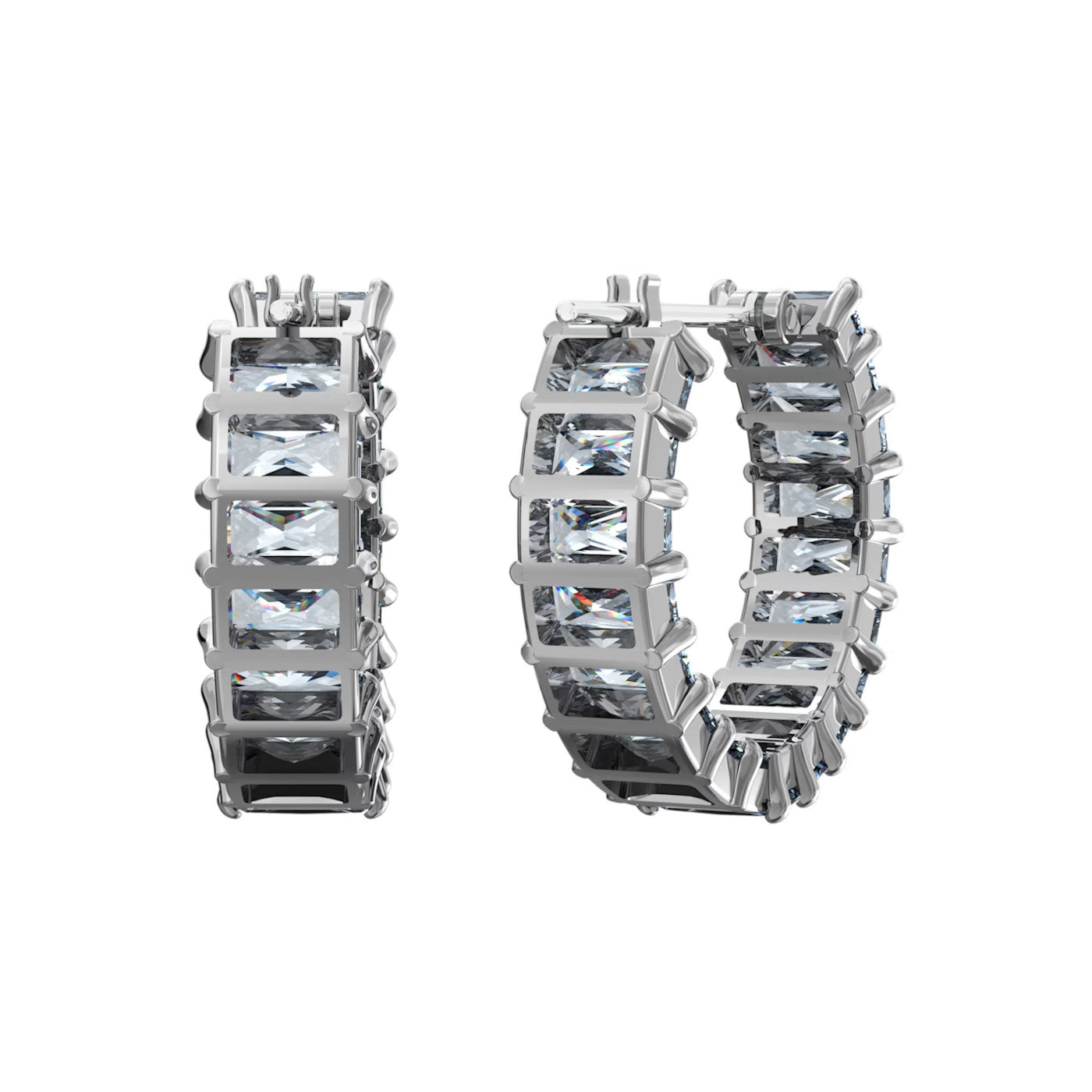 Swarovski Matrix Silver Metal Earrings 5658650