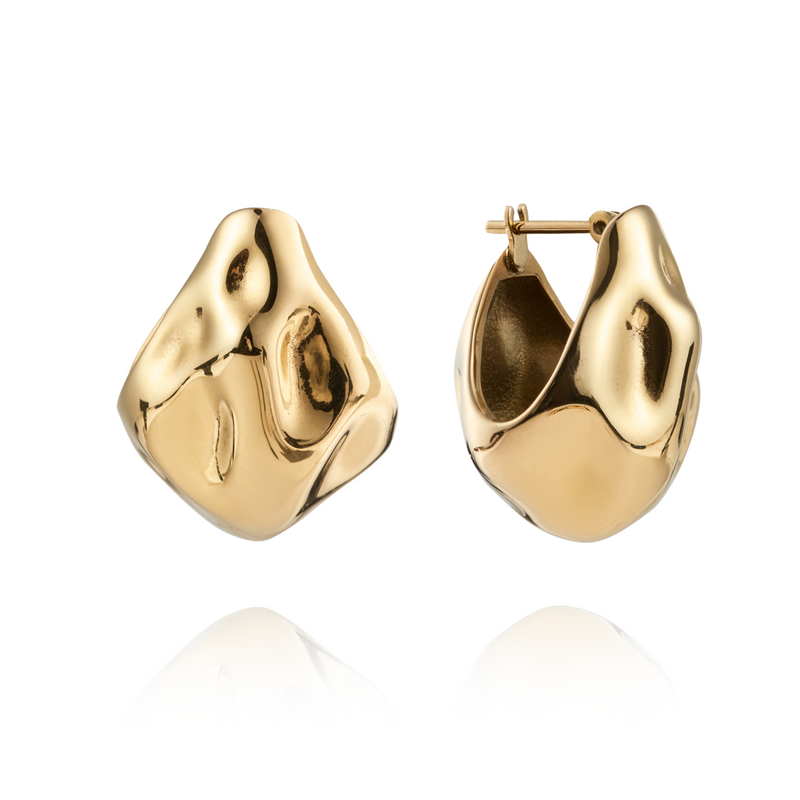 Mockberg Wavy Bolded Drop Earring MB0171-zoom-