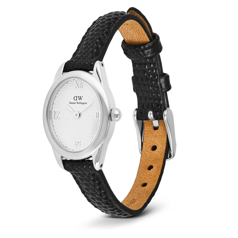 Daniel Wellington Ophelia Mini Black Lizard Silver Women's Watch DW00100887-zoom-