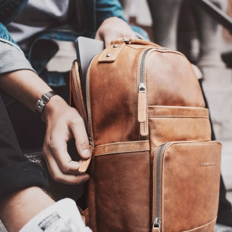 The Chesterfield Brand Austin Cognac Backpack C58.018431-zoom-