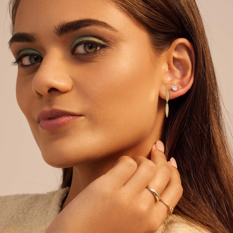 Beloro Jewels La Rinascente Donetta 9 carat gold Ear Studs BO360052-zoom-