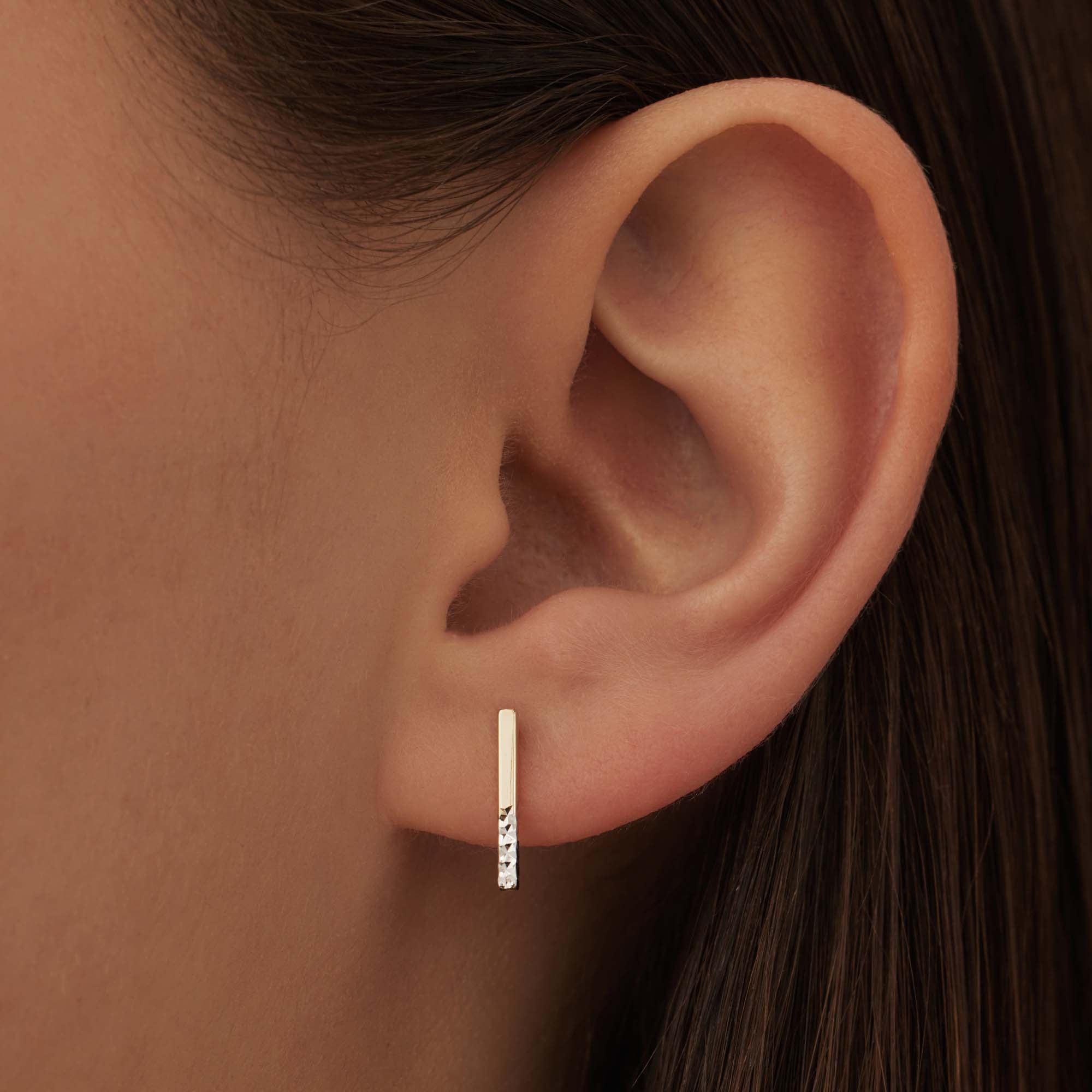 Isabel Bernard Le Marais Alice 14 Carat Golden Ear Studs IB360249