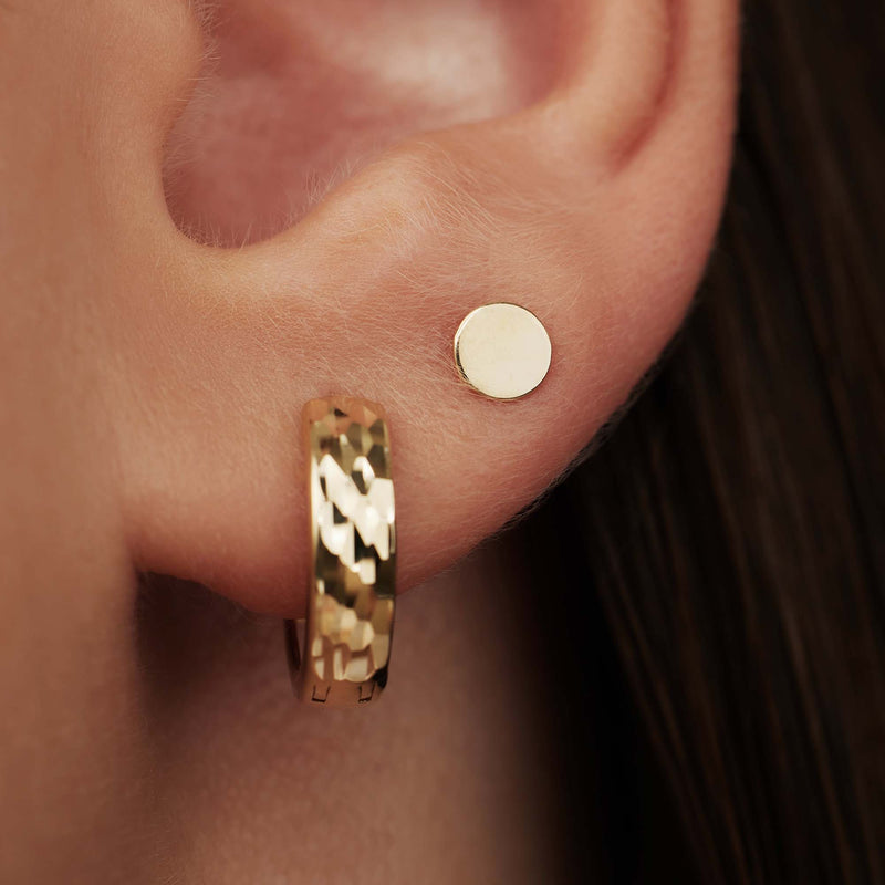 Isabel Bernard 14 Carat Golden Le Marais Jeanne Earstuds IB360196-zoom-