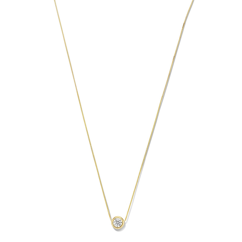 Isabel Bernard Rivoli Aélys 14 Carat Golden Necklace IB340137 (Length: 40.00-42.00 cm)-zoom-