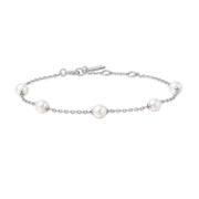 Ania Haie Miss Dainty 925 Sterling Silver Pearl Bracelet AH-B065-01H