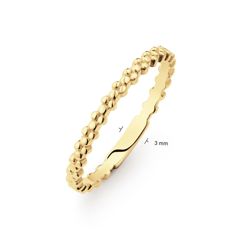Jackie Gold Caviar 14 Karat Gold Ring 585 JKR25.526-52-zoom-