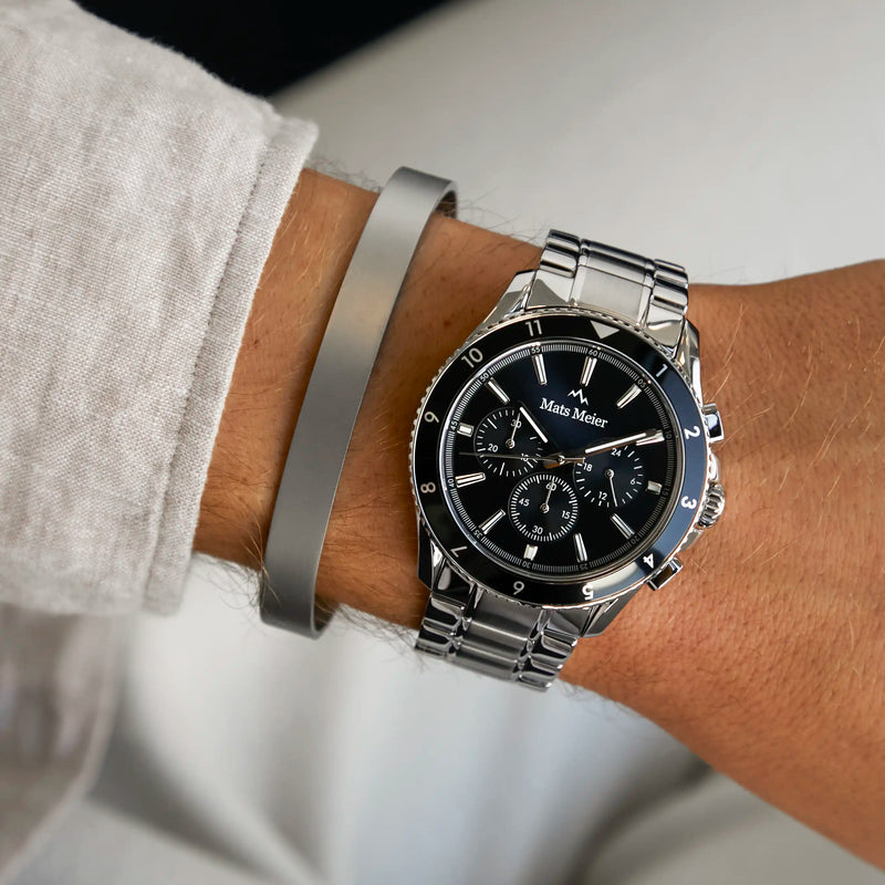 Mats Meier Annecy Silver Colored Steel Bracelet MM320013-zoom-