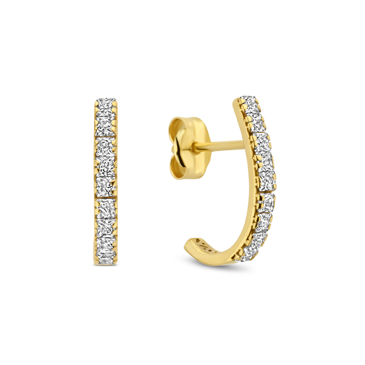 Isabel Bernard Rivoli Alizée 14 Karat Gold Half Hoop Earrings IB360267