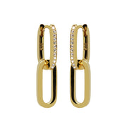Karma Hoops Gold Hoop Earrings H233GP