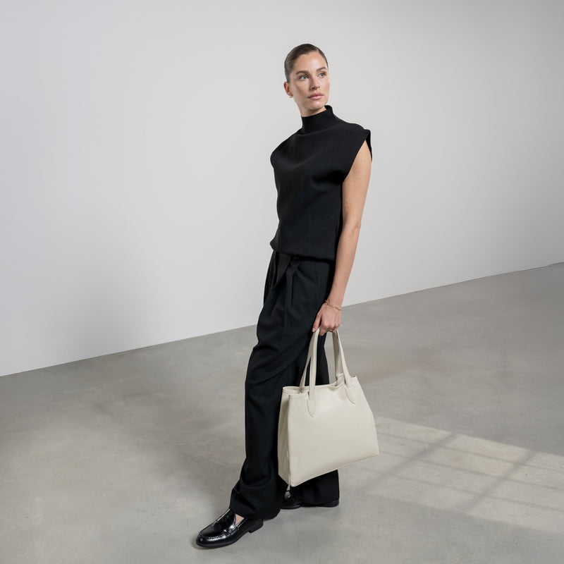 Isabel Bernard Honoré Francine Crème Kalfsleren Shopper IB25048-zoom-