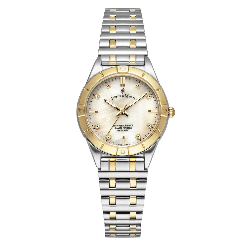 Jacques du Manoir Leonie Silver and Gold-Coloured Women's Watch JWL05903-zoom-