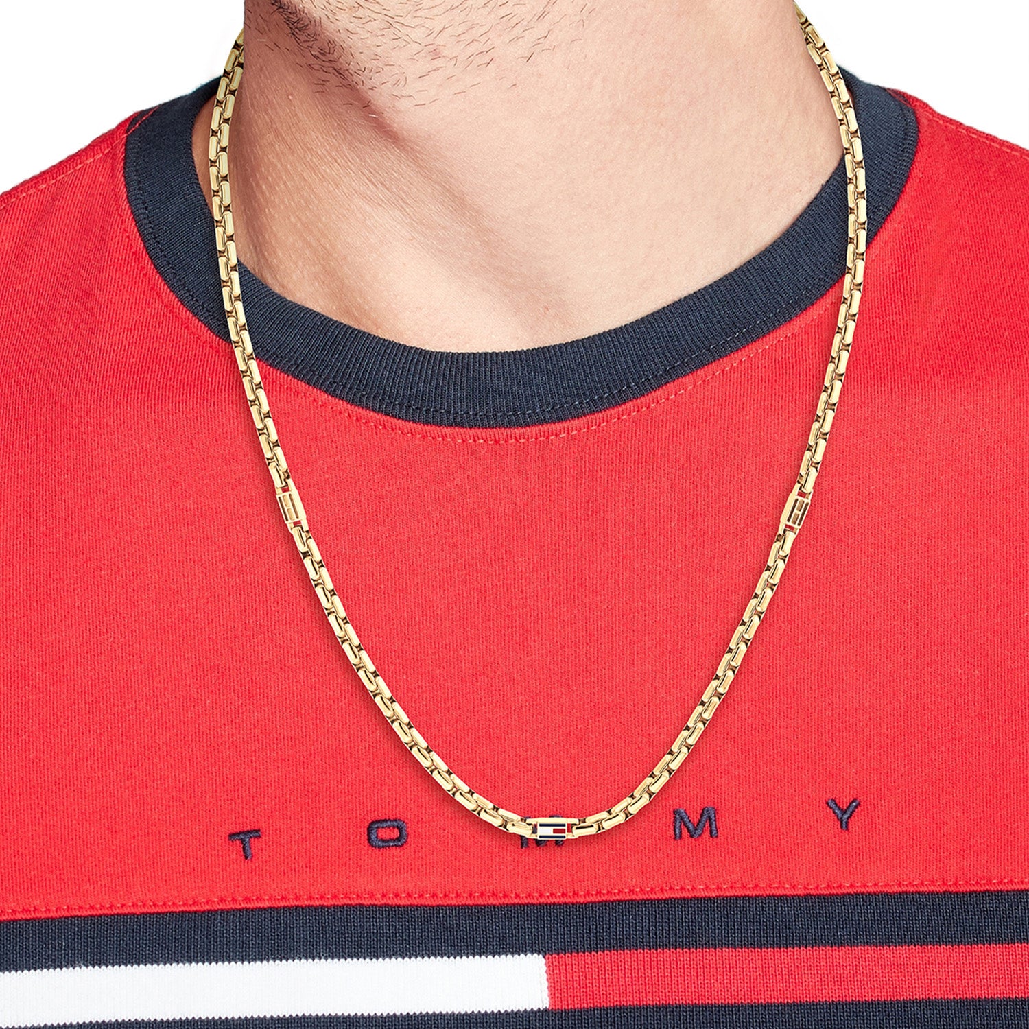 Tommy Hilfiger Stainless Steel Gold-coloured Men's Necklace TJ2790673