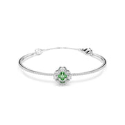 Swarovski Una Sparkling Dc Silver-Tone Bracelet with Green Accents 5757791