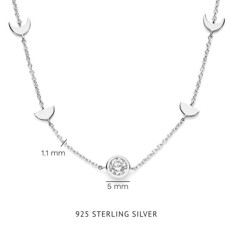 Violet Hamden Luna 925 Sterling Silver Necklace VH340043-zoom-