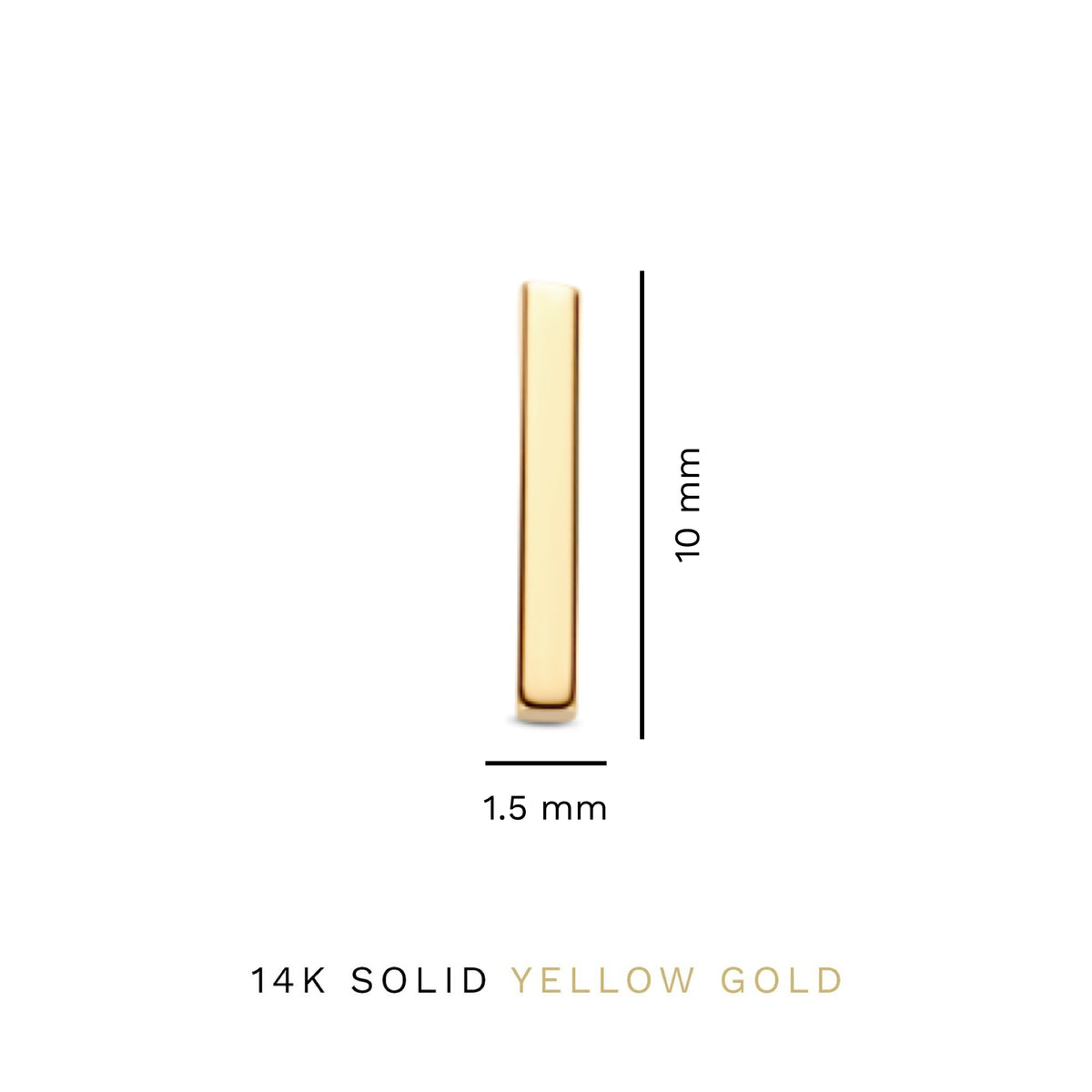 Isabel Bernard Le Marais Rosalie 14 Carat Golden Ear Studs IB360215