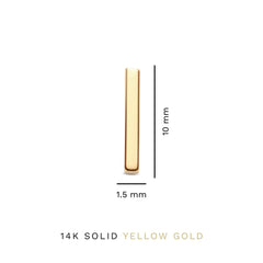 Isabel Bernard Le Marais Rosalie 14 Carat Golden Ear Studs IB360215