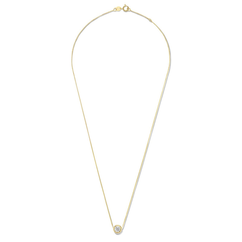 Isabel Bernard Rivoli Aélys 14 Carat Golden Necklace IB340137 (Length: 40.00-42.00 cm)-zoom-