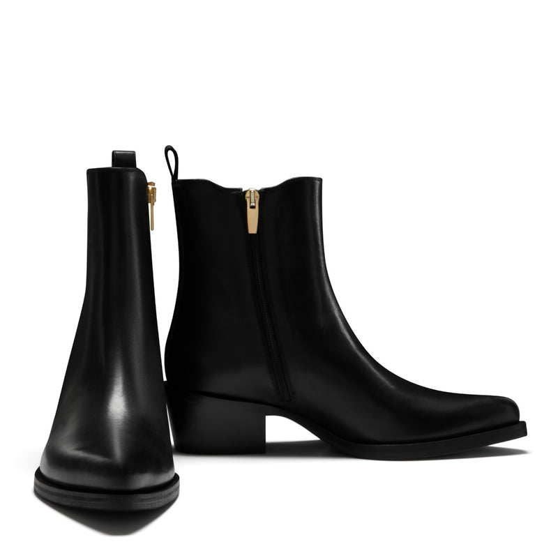 Isabel Bernard Vendôme Amandine black calfskin leather boots IB53010-001-38-zoom-