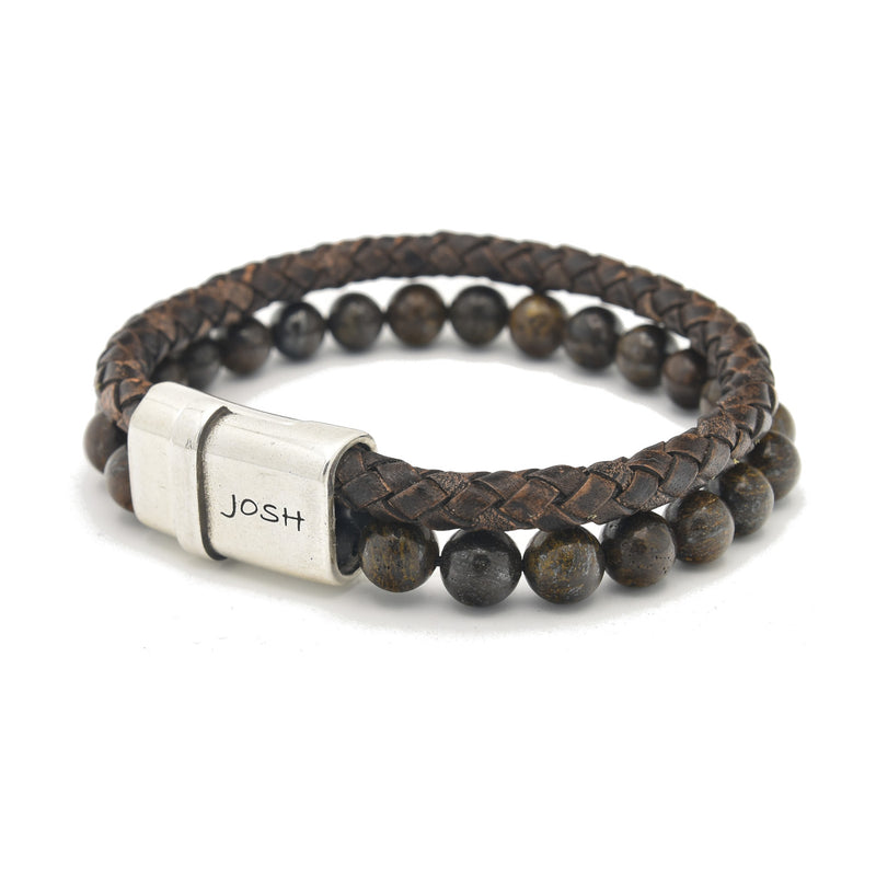 Josh Brown Bracelet 09286-BRA-S/BROWN/L-zoom-