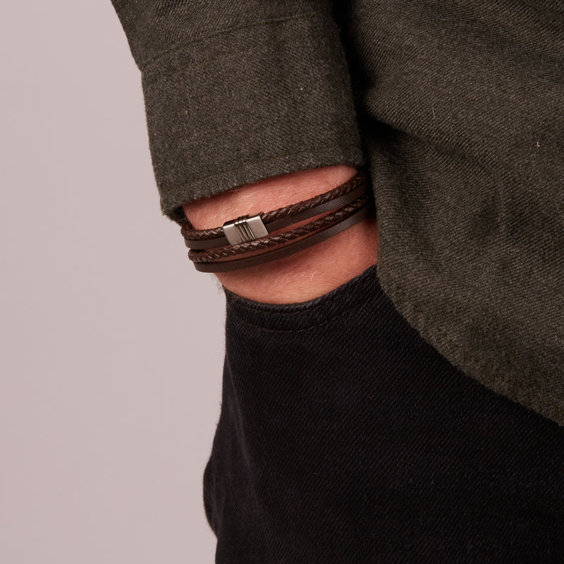 Fossil Vintage Brown Bracelet JF02934040-zoom-