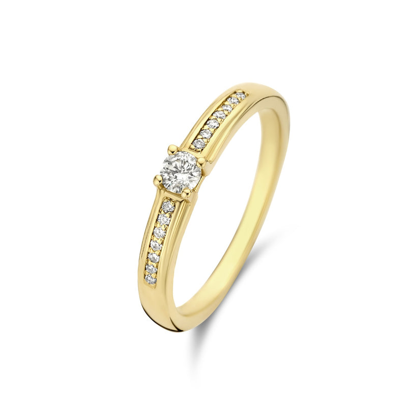 Isabel Bernard De la Paix Madeline 14 Carat Gold Ring | diamond 0.20 ct | IBD330016-48-zoom-