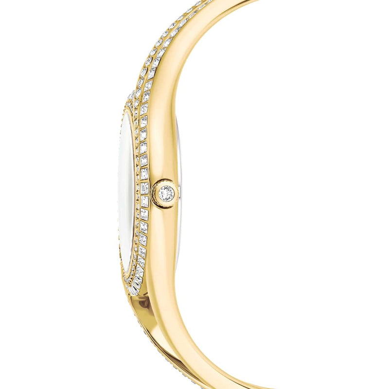 Swarovski Hyperbola Gold-Tone Watch with White Dial 5754534-zoom-