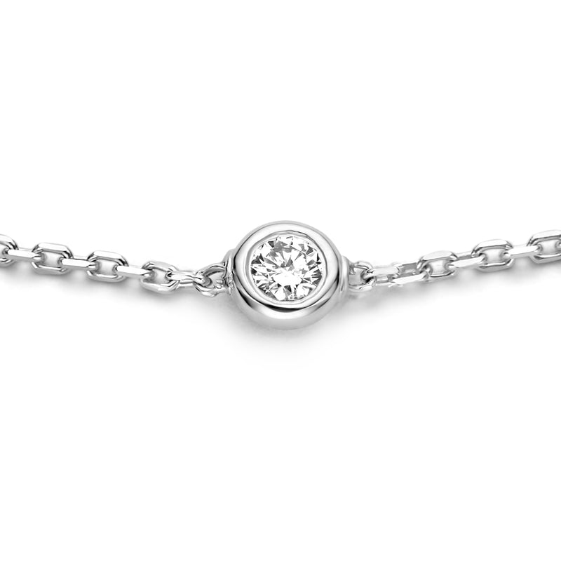 Isabel Bernard De la Paix Alfie 14 Carat Whitegold Bracelet | diamond 0.05 ct | IBD320004-zoom-